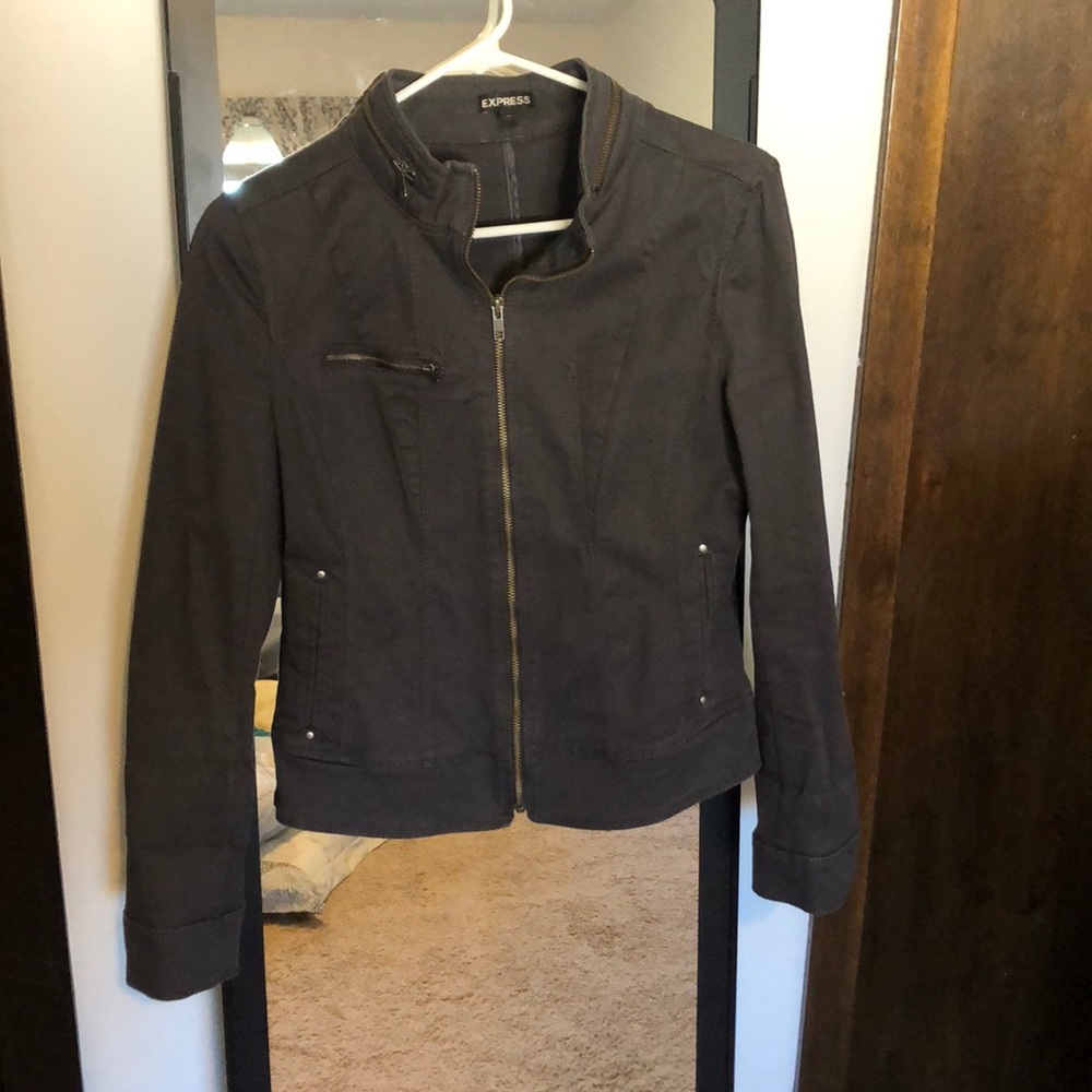 Gray express jacket